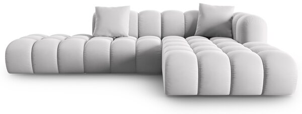 -25 % Dny MOMENTI– Windsor & Co Sametová rohová pohovka Halley 309 cm, pravá