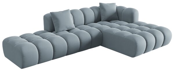 -25 % Dny MOMENTI– Windsor & Co Sametová rohová pohovka Halley 309 cm, pravá