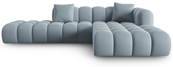 -25 % Dny MOMENTI– Windsor & Co Sametová rohová pohovka Halley 309 cm, pravá