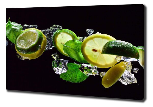 Foto obraz na plátně do obýváku Limetka a citron oc-107824838