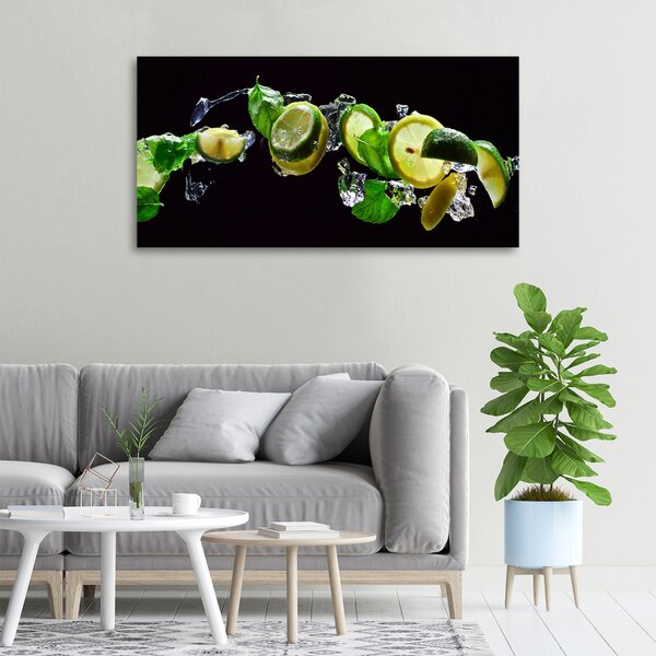 Foto obraz na plátně do obýváku Limetka a citron oc-107824838