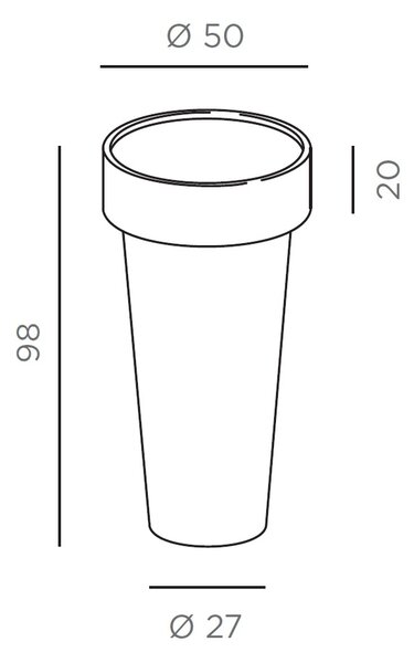 De Castelli designové květináče Delta