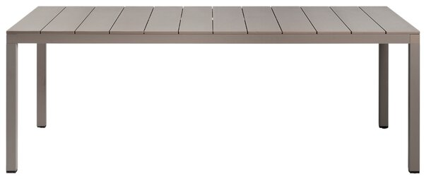 Nardi Šedohnědý hliníkový jídelní zahradní stůl Rio 210 x 85 cm