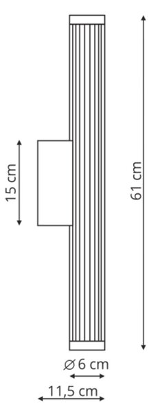 Light Prestige Vena nástěnné svítidlo 1x12 W černá LP-1010/1W-60BK