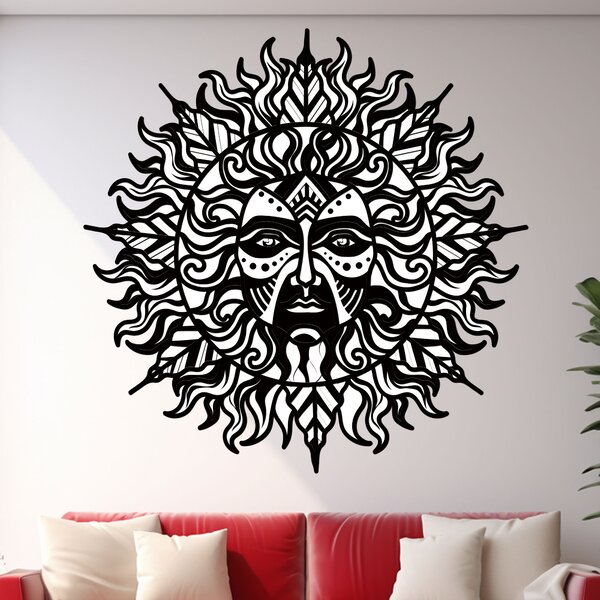 4 dílný dřevěný obraz Sun of Univers | Rozměry (cm): 60x60 | Zvolte barvu dekoru: Javor-Wenge