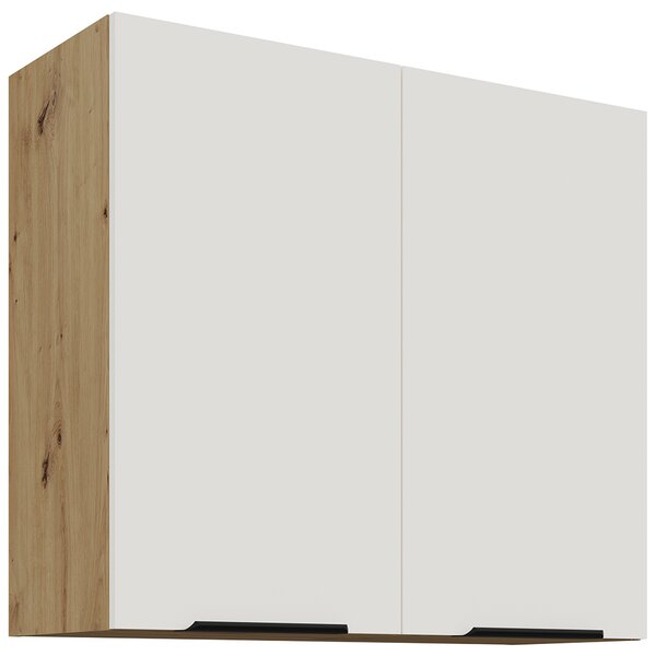 ARIA az | horní skříňka 80 G-72 2F policová | 80 cm | ANTI FINGERPRINT povrch | artisan/bílá