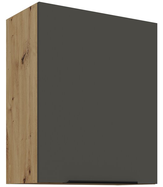 ARIA pa | horní skříňka 60 G-72 1F policová | 60 cm | ANTI FINGERPRINT povrch | artisan/šedá grafit