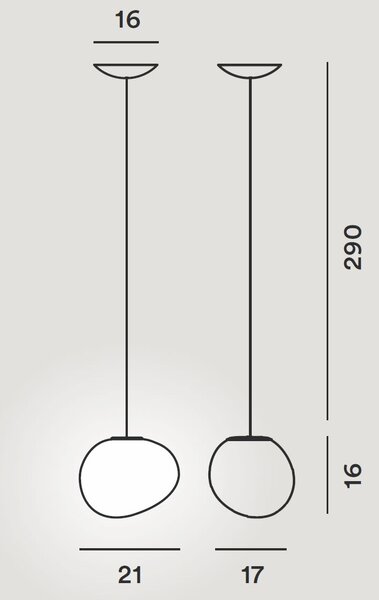 Foscarini designová závěsná svítidla Gregg Sospensione PFoscarini designová závěsná svítidla Gregg Sospensione Midiiccola