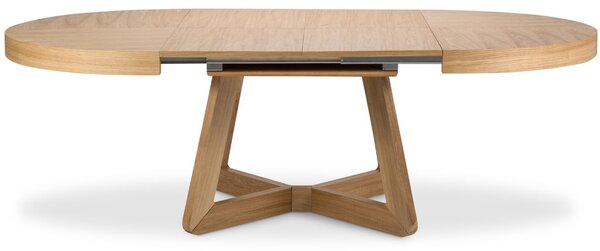 Micadoni Dubový rozkládací jídelní stůl Dustin 130/230 x 130 cm