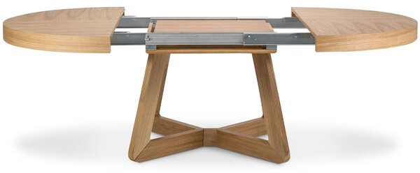 Micadoni Dubový rozkládací jídelní stůl Dustin 130/230 x 130 cm
