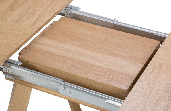 Micadoni Dubový rozkládací jídelní stůl Dustin 130/230 x 130 cm
