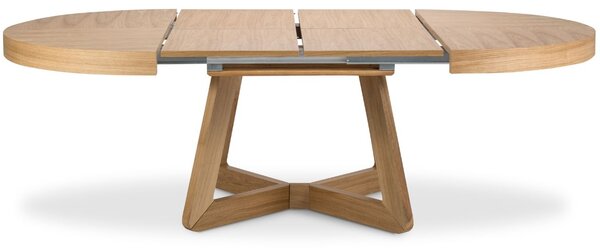 Micadoni Dubový rozkládací jídelní stůl Dustin 130/230 x 130 cm