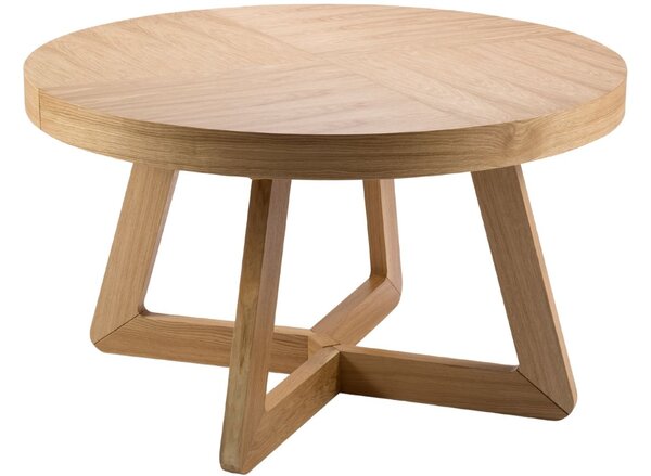 Micadoni Dubový rozkládací jídelní stůl Dustin 130/230 x 130 cm