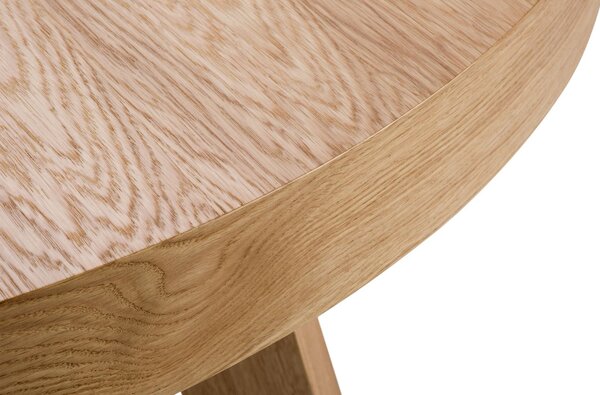 Micadoni Dubový rozkládací jídelní stůl Dustin 130/230 x 130 cm