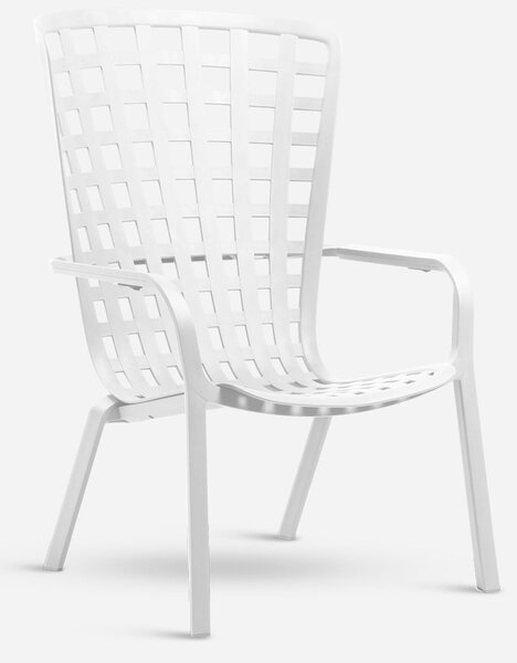Nardi Plastové křesílko FOLIO polohovatelné Odstín: Bianco