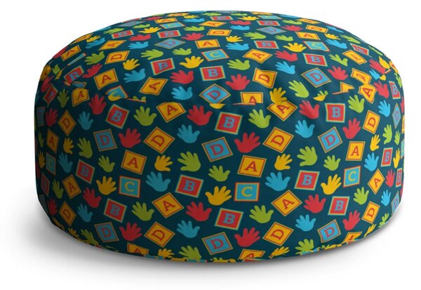 Sablio Taburet Circle ABC: 38x48 cm