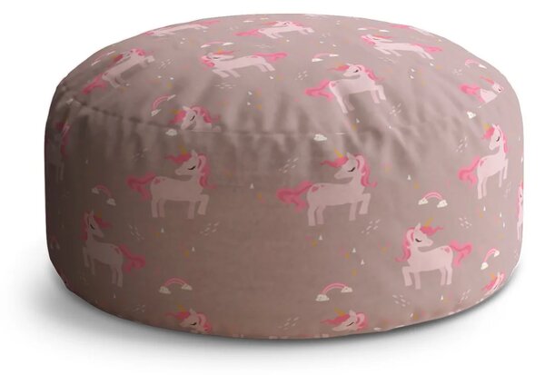 Sablio Taburet Circle Pony: 38x48 cm