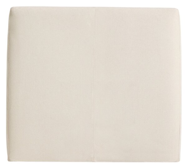 Kave Home Béžové čalouněné čelo k posteli Blok 90 cm