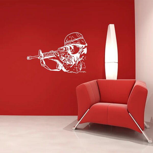 Sablio Samolepka na zeď: Sniper - 60x40