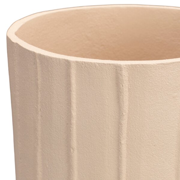 Béžová kovová váza DUTCHBONE RANDER 16 cm