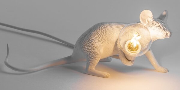 Seletti designové stolní lampy Mouse Lamp Lie Down