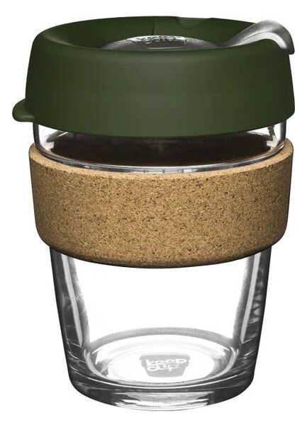 Skleněný hrnek KeepCup Brew Cork Pine M, 340 ml