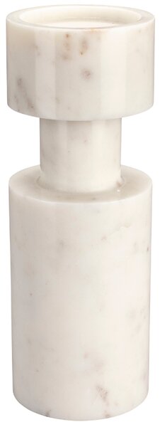Bílý mramorový svícen DUTCHBONE PAROS 27 cm
