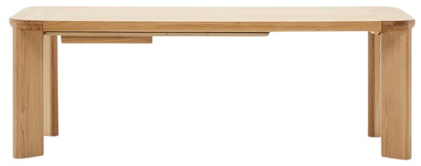 Kave Home Dubový rozkládací jídelní stůl Jondal 200/280 x 100 cm