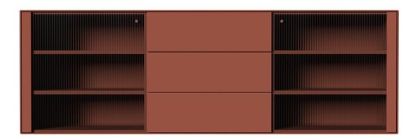 Závěsná vitrína v cihlové barvě 180x79 cm Edge by Hammel – Hammel Furniture