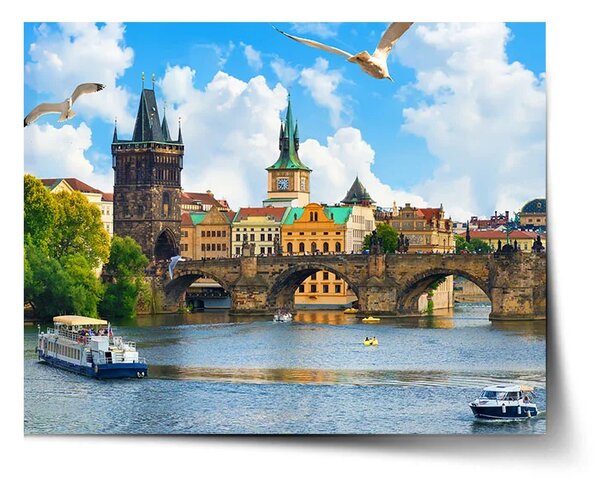 Sablio Plakát Praha Karlův most 2 - 60x40 cm