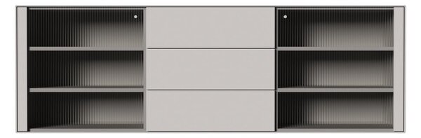 Světle šedá závěsná vitrína 180x79 cm Edge by Hammel – Hammel Furniture