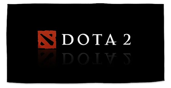 Sablio Ručník DOTA 2 Černá - 30x50 cm