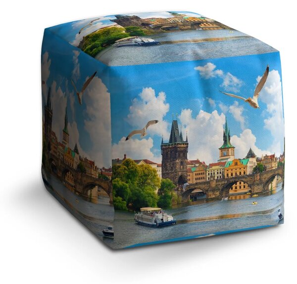 Sablio Taburet Cube Praha Karlův most 2 - 40x40x40 cm