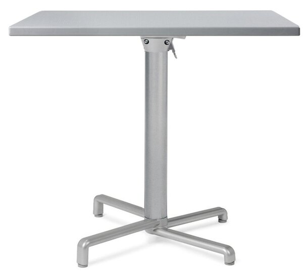 Nardi Bílá hliníková stolová sklápěcí podnož Scudo 72 cm