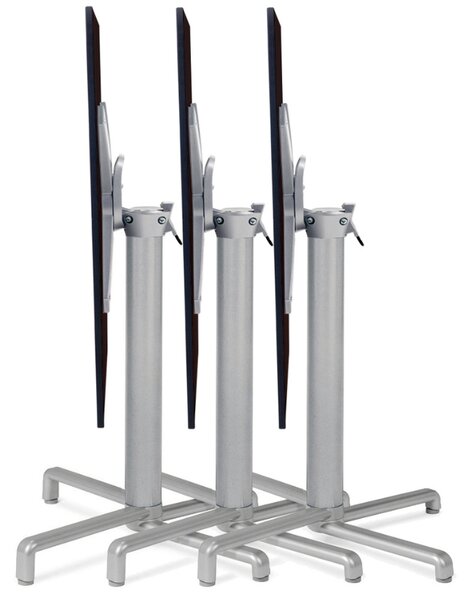 Nardi Bílá hliníková stolová sklápěcí podnož Scudo 72 cm