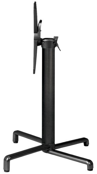 Nardi Antracitově šedá hliníková stolová sklápěcí podnož Scudo 72 cm