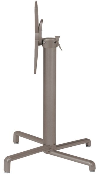 Nardi Šedohnědá hliníková stolová sklápěcí podnož Scudo 72 cm