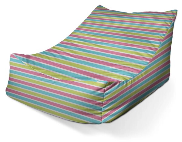 Sablio Sedací vak Lounge Proužky - 80 x 95 x 50 cm