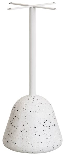 Bílý terrazzo zahradní barový stůl Kave Home Saura 70 x 70 cm