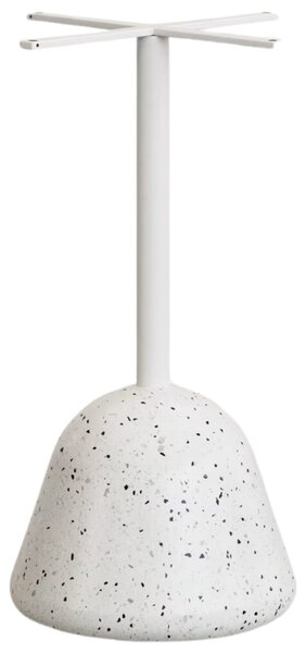Bílý terrazzo zahradní stůl Kave Home Saura 70 cm