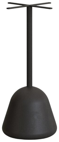 Dřevěný zahradní barový stůl Kave Home Saura 70 cm s černou podnoží