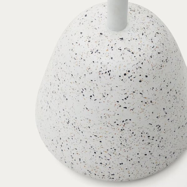 Bílý terrazzo zahradní stůl Kave Home Saura 70 cm