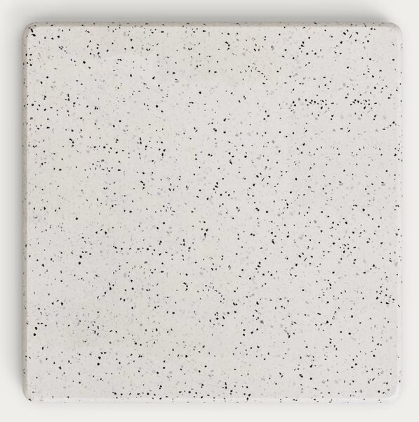 Bílý terrazzo zahradní barový stůl Kave Home Saura 70 x 70 cm