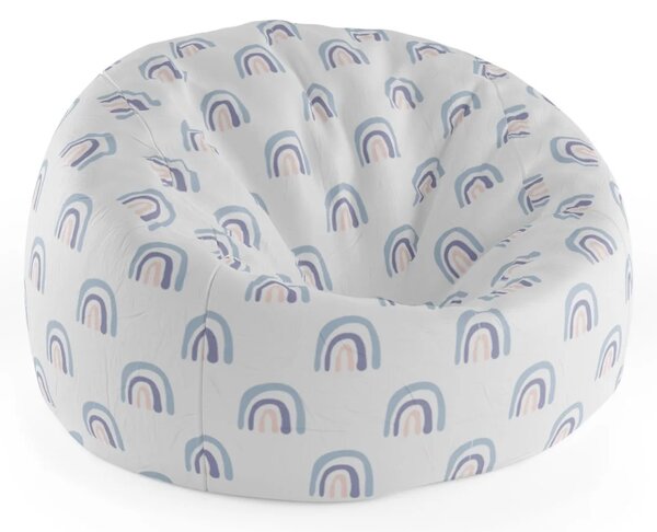 Sablio Sedací vak Cocoon Duha - 75 x 45 x 35 cm