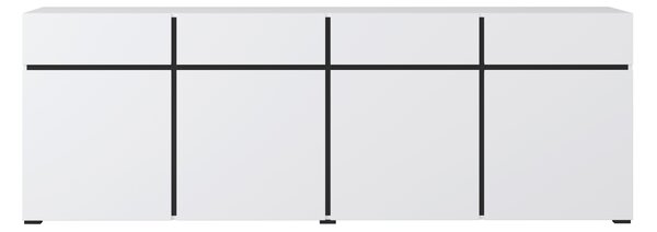 Komoda Crossroad W25 (černá + bílá). Akce -10%