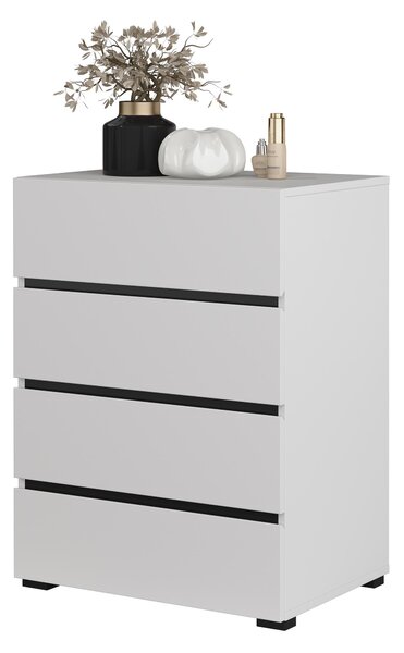 Komoda Crossroad W27 (černá + bílá). Akce -10%