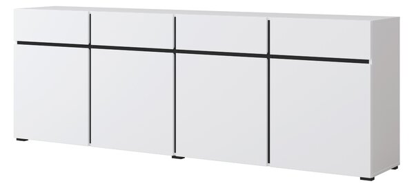 Komoda Crossroad W25 (černá + bílá). Akce -10%