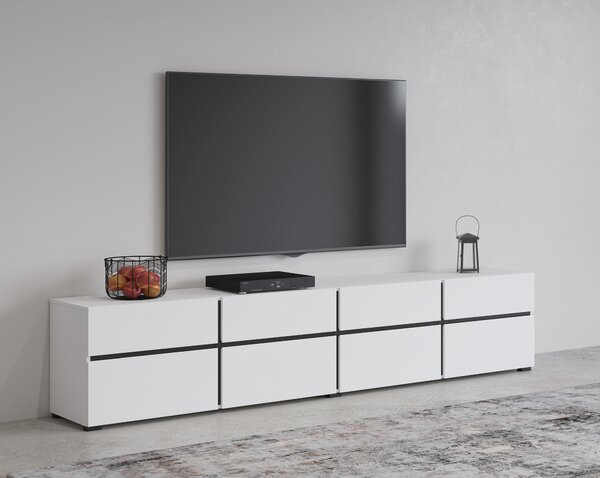 TV stolek/skříňka Crossroad W40 (černá + bílá)