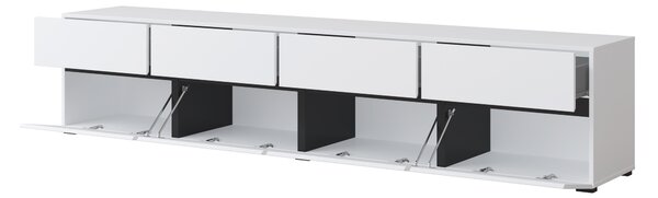 TV stolek/skříňka Crossroad W40 (černá + bílá)