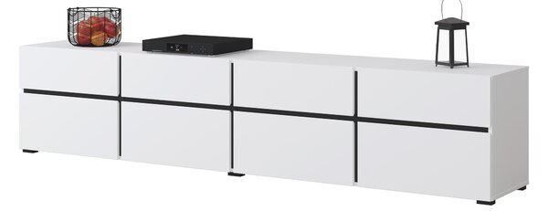 TV stolek/skříňka Crossroad W40 (černá + bílá)